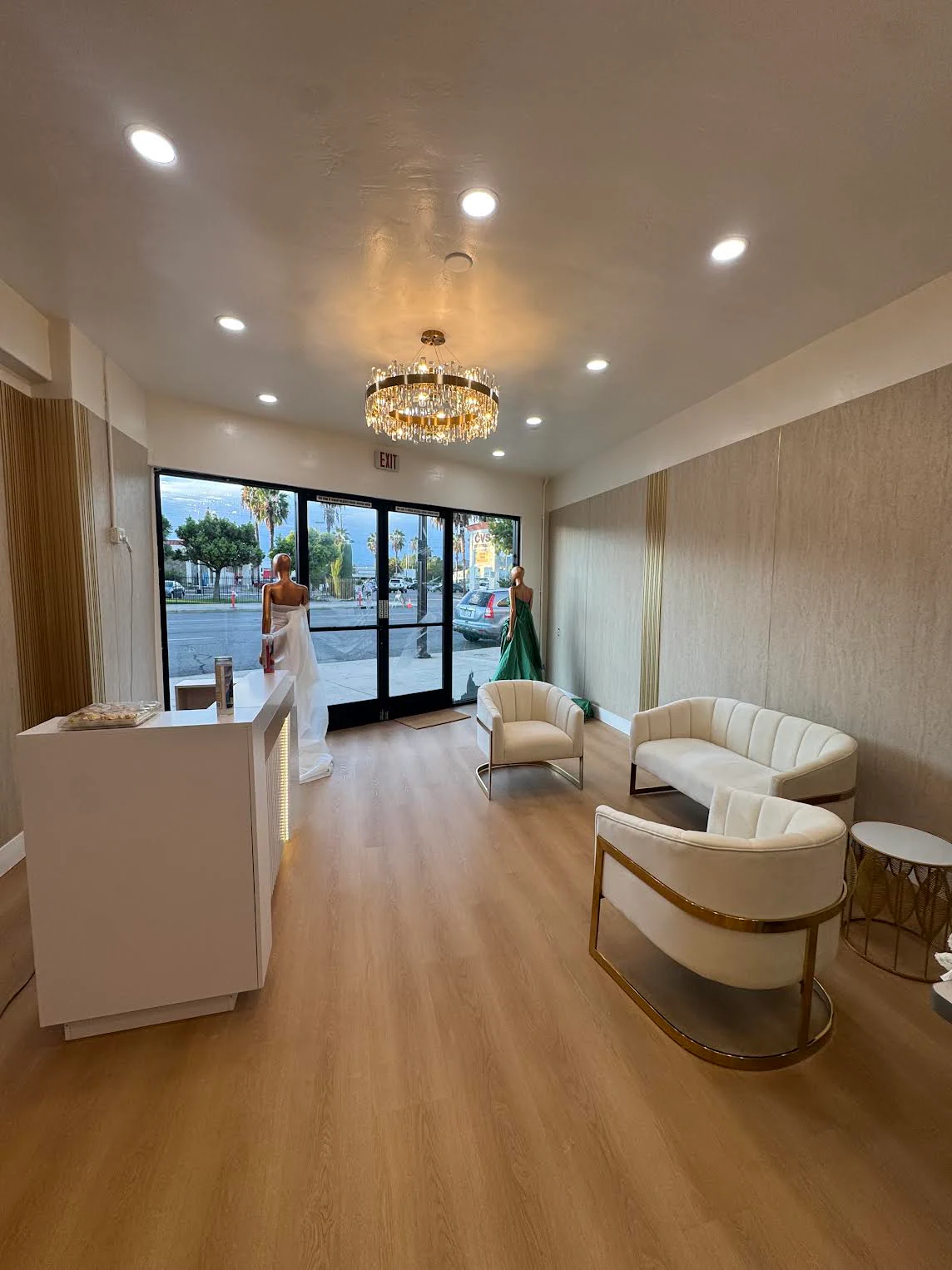 Interior of the SOMAR COUTURE atelier in Burbank